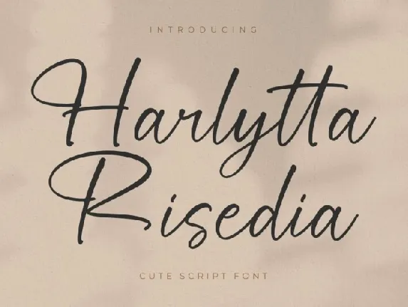 Harlytta Risedia font