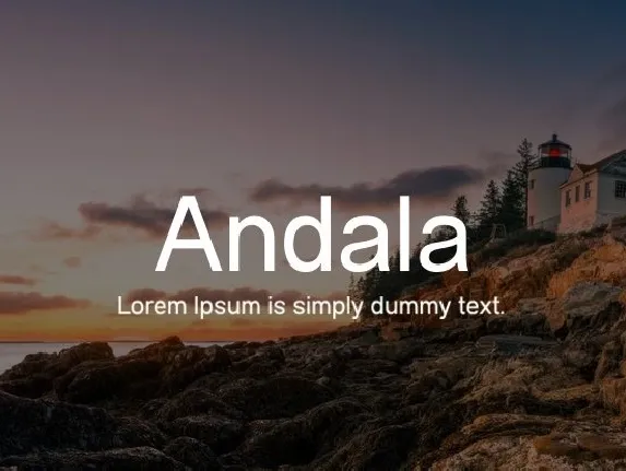 Andala font