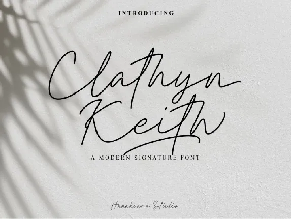 Clathyn Keith Signature font