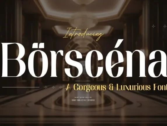 Borscena font