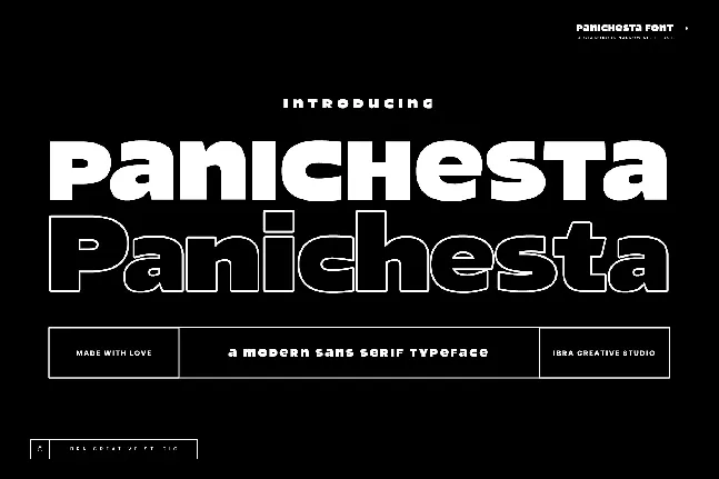 Panichesta font