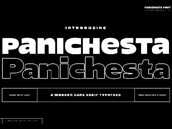 Panichesta font