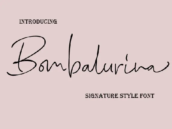 Bombalurina font