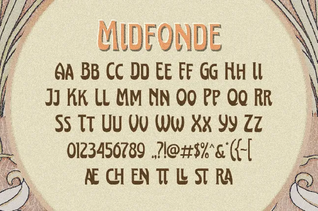 Midfonde font