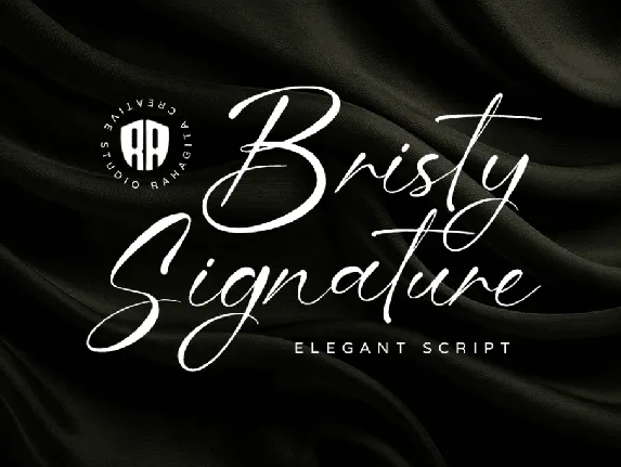 Bristy Signature font