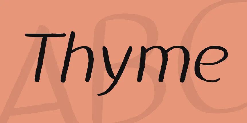 Thyme font