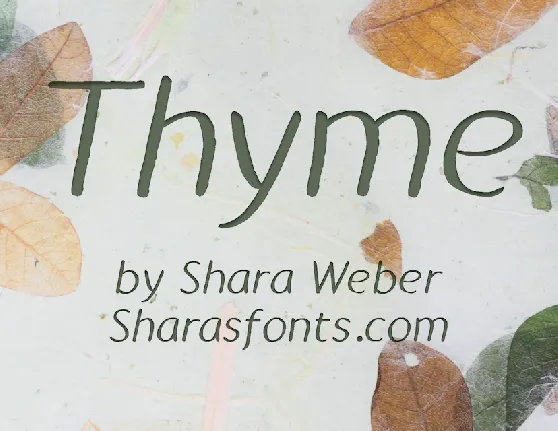 Thyme font