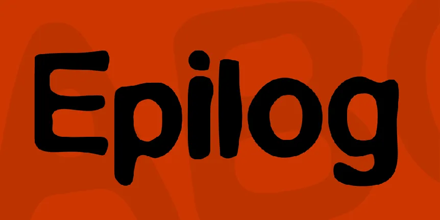 Epilog font