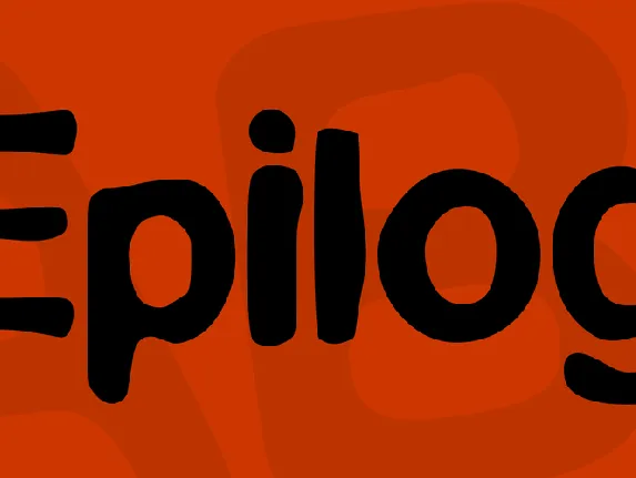 Epilog font