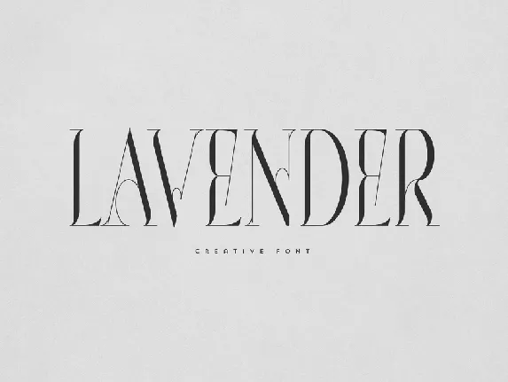 Lavender font