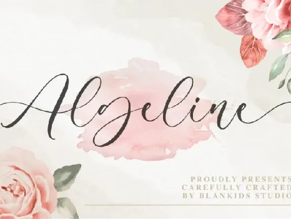 Algeline font