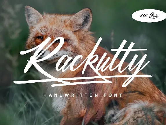 Rackutty font