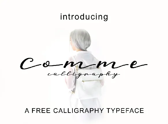 Comme Calligraphy Free font