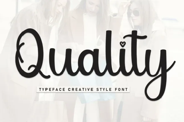 Quality Script font