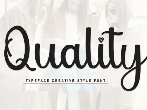 Quality Script font