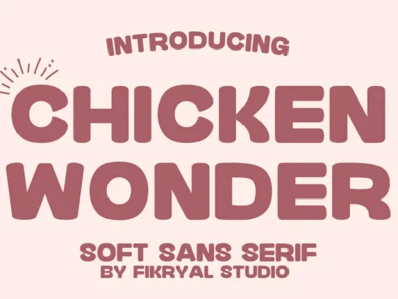 Chicken Wonder font