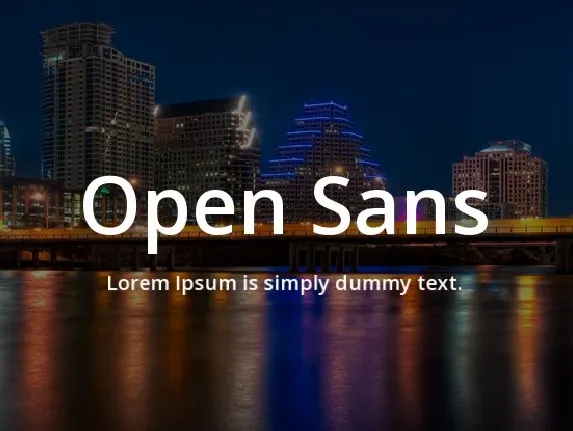 Open Sans font