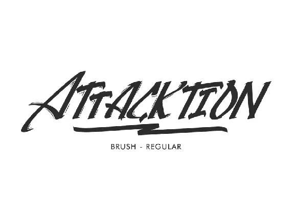 Attacktion Demo font