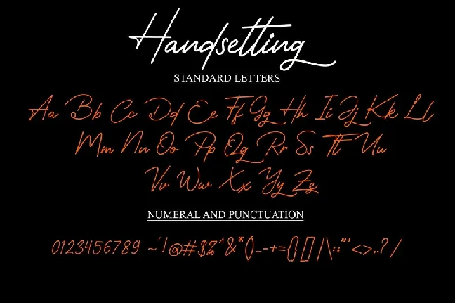 Handsetting font