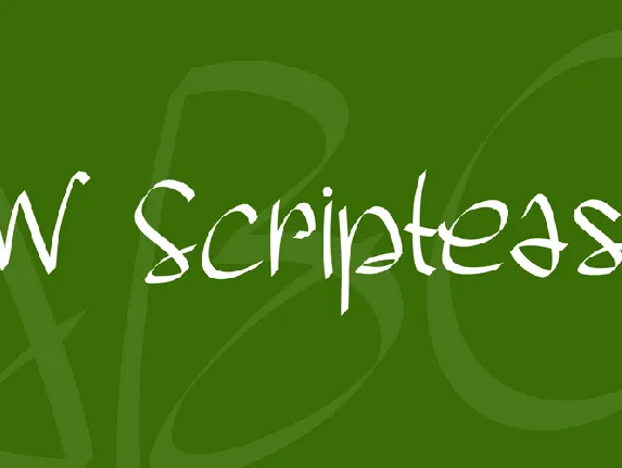 PW Scriptease font