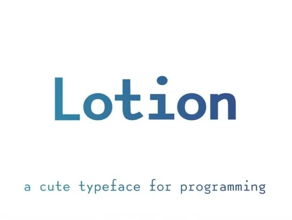 Lotion Family font