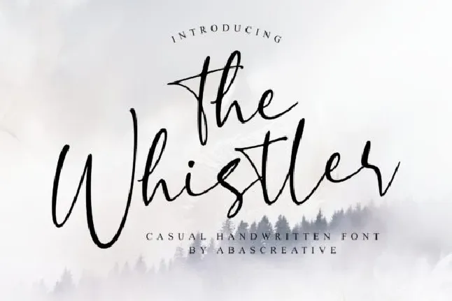 The Whistler font