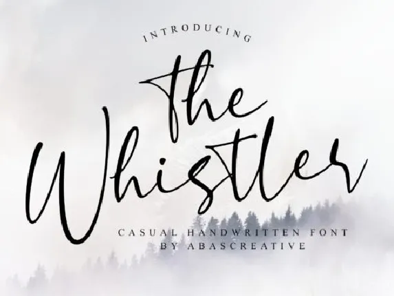 The Whistler font