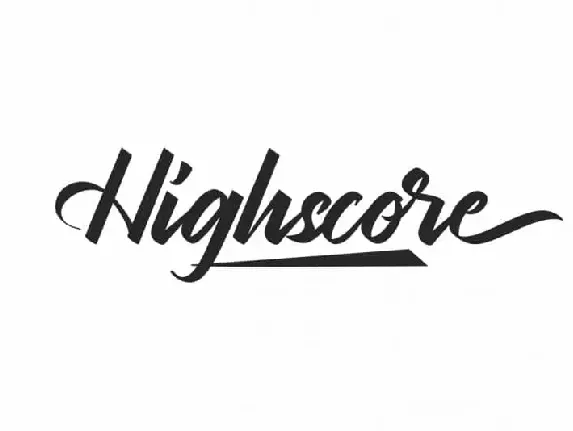 Highscore Script font