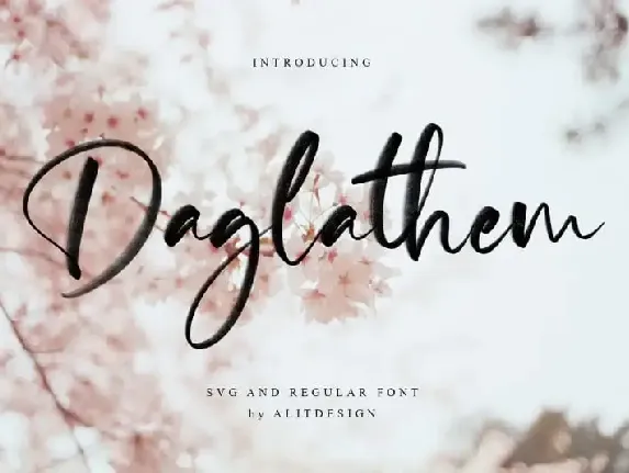 Daglathem Brush font