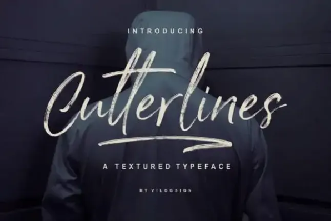 Cutterlines Brush font