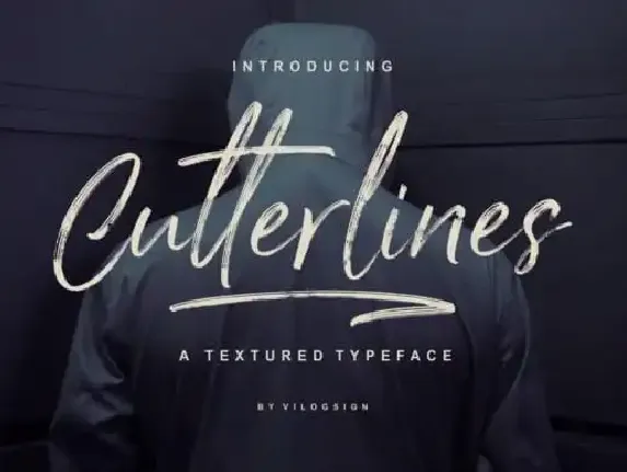 Cutterlines Brush font