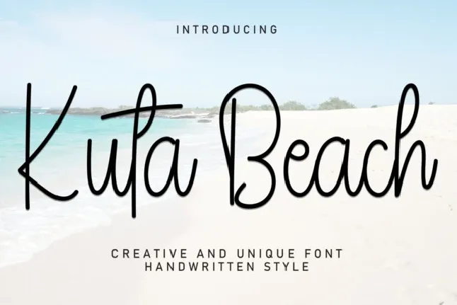 Kuta Beach Script font