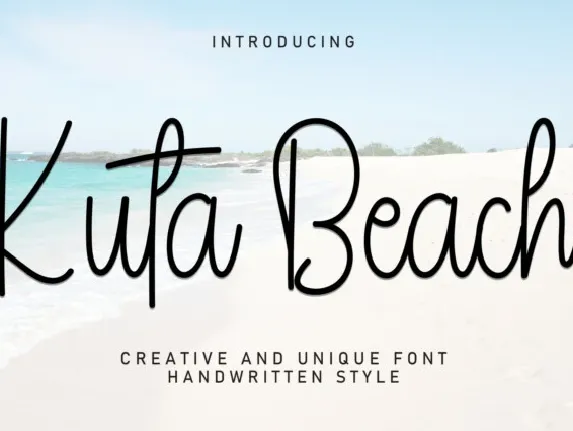 Kuta Beach Script font