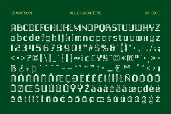 CS Watson font