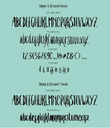 Crash One Typeface Free font