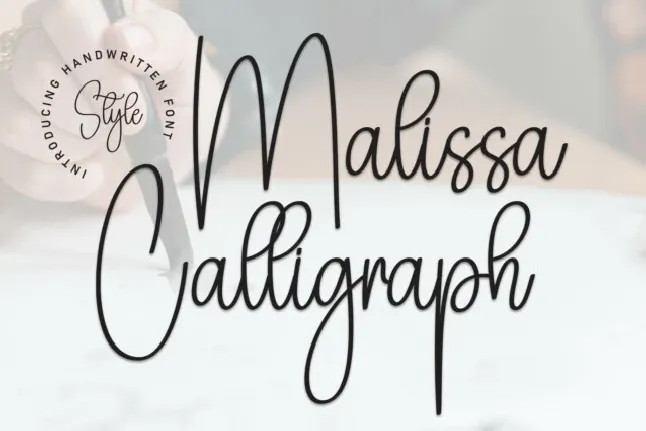 Malissa Calligraph Script font