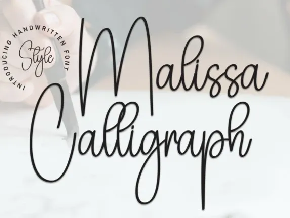 Malissa Calligraph Script font