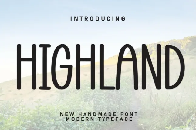 Highland Display font