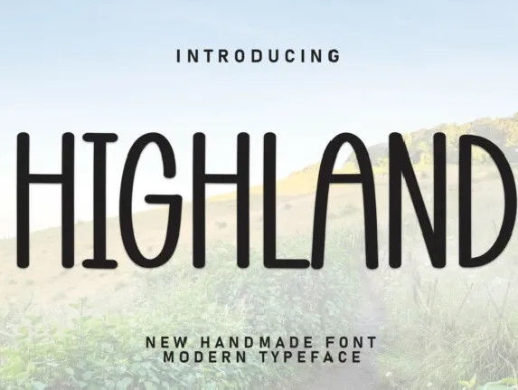 Highland Display font