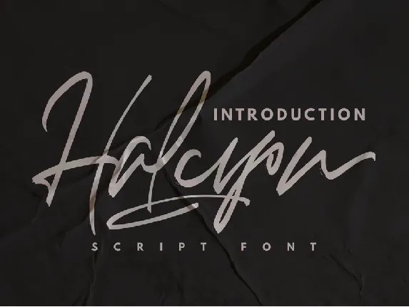 Halcyon FREE font