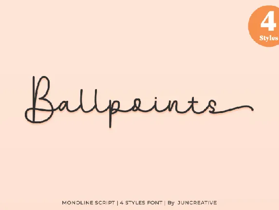 Ballpoints font