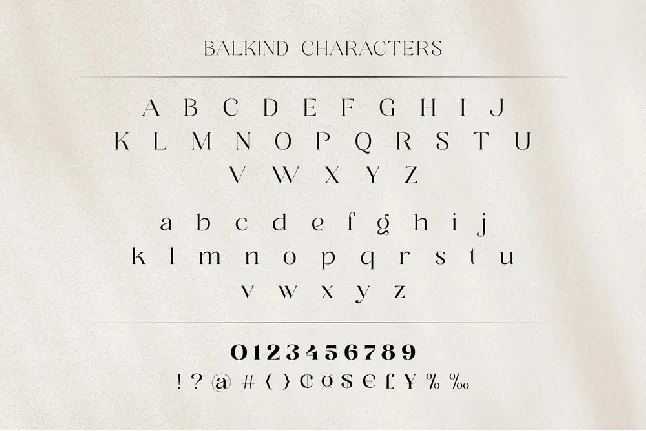 Balkind Serif font