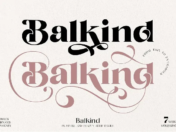 Balkind Serif font