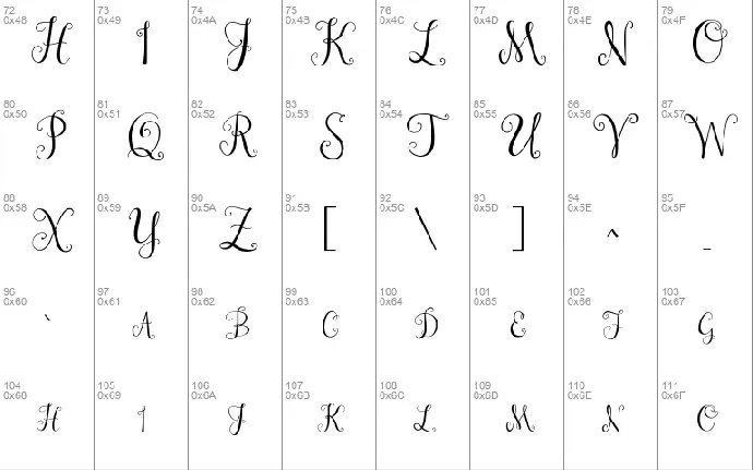 Janda Stylish Monogram font