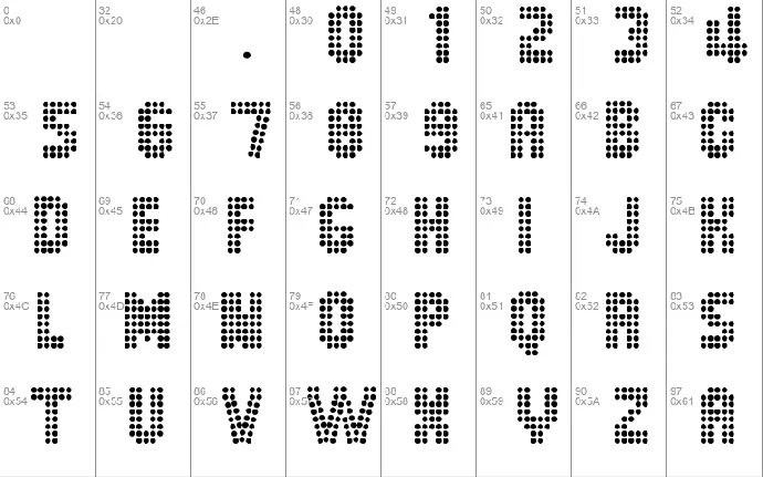 Dot Spot font