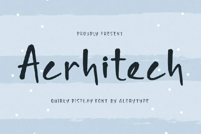 Acrhitech font