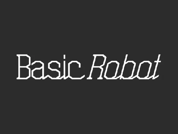 Basic Robot font