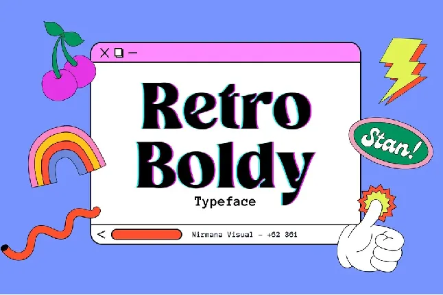 Retro Boldy font