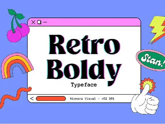 Retro Boldy font