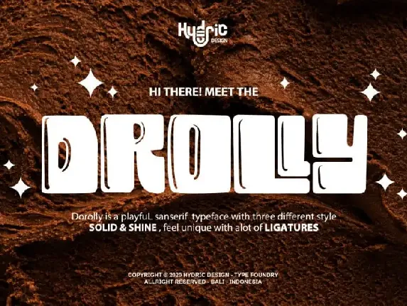 Drolly Display font